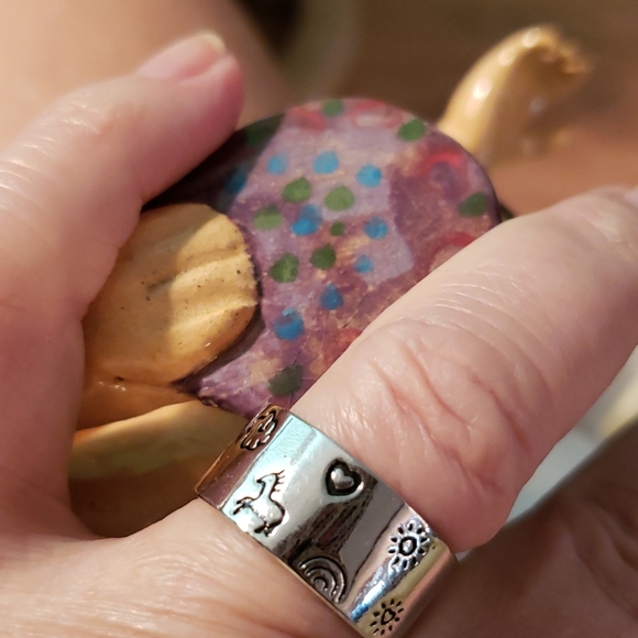 “Strong” Stamped S925 silver artistic band - Picture 8 of 13